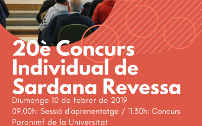 Concurso individual de sardanas revesses en Cervera