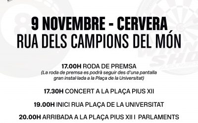 Cervera big party to honor the world champions motorcycling Alex and Marc Márquez