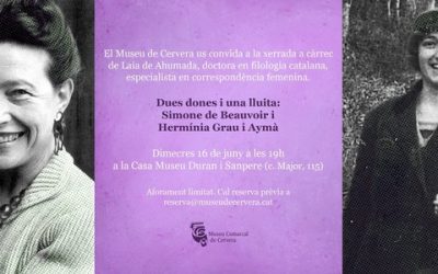 Conferència “Dues dones i una lluita: Simone de Beauvoir i Hermínia Grau i Aymà”