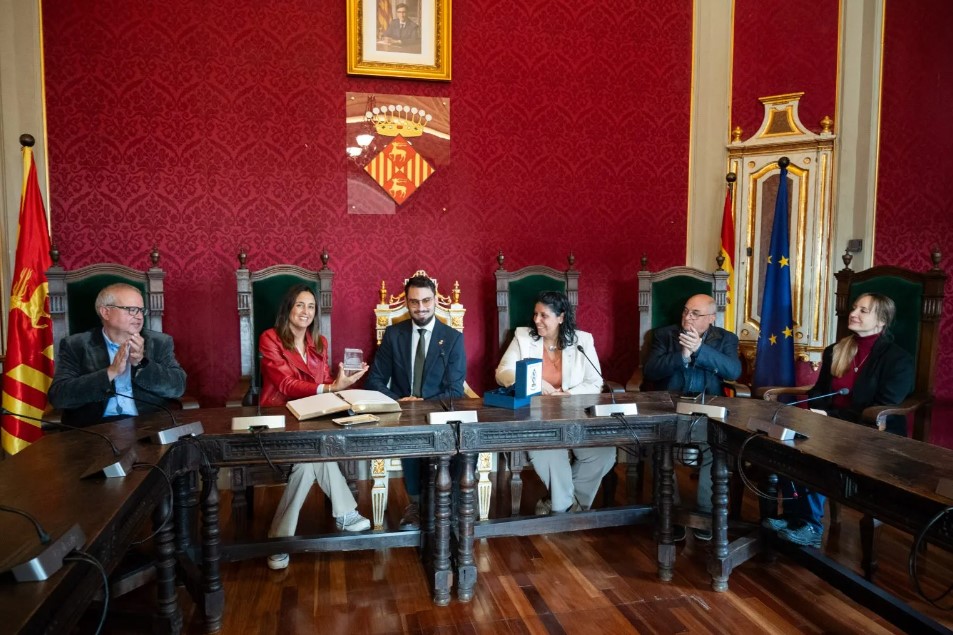 The Minister of Education and Vocational Training, Esther Niubó, visit the Paeria de Cervera