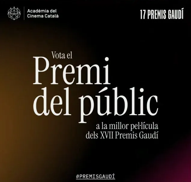 Cervera accueillera la remise du Prix spécial du Public Gaudí pour le meilleur film·Film catalan de 2024