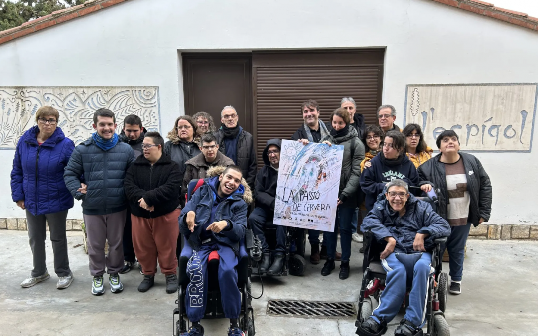 Artistes de l’Associació Alba han creat el cartell de La Passió de Cervera 2025