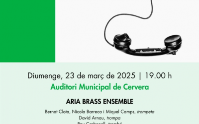 Ària Brass Ensemble obrirà el XLVI Cicle de Concerts de Primavera