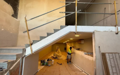 Recta final de les obres de renovació de la sala d’exposicions temporals del Museu de Cervera