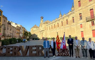 Cervera inaugurates the new commemorative signage for the Millennium